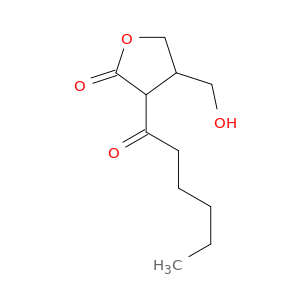 2(3H)-Furanone, dihydro-4-(hydroxymethyl)-3-(1-oxohexyl)-