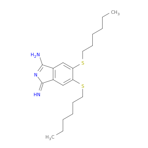 1H-Isoindol-3-amine, 5,6-bis(hexylthio)-1-imino-