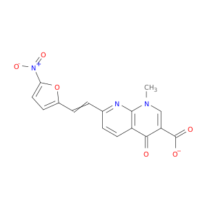 1-METHYL-7-(2-(5-NITRO-2-FURYL)VINYL)-4-OXO-1,4-DIHYDRO-1,8-NAPHTHYRIDINE-3-CARBOXYLATE