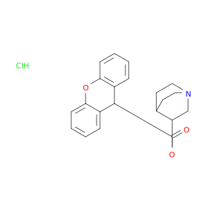 9H-Xanthene-9-carboxylicacid, 1-azabicyclo[2.2.2]oct-3-yl ester, hydrochloride (1:1)