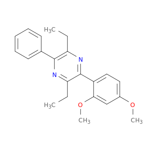 Pyrazine, 2-(2,4-dimethoxyphenyl)-3,6-diethyl-5-phenyl-
