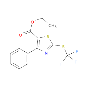 5-Thiazolecarboxylic acid, 4-phenyl-2-[(trifluoromethyl)thio]-, ethyl ester