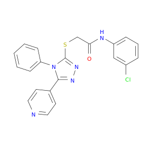 N-(3-氯苯基)-2-((4-苯基-5-(吡啶-4-基)-4H-1,2,4-三唑-3-基)硫基)乙酰胺