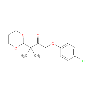 2-Butanone, 1-(4-chlorophenoxy)-3-(1,3-dioxan-2-yl)-3-methyl-