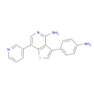 Thieno[3,2-c]pyridin-4-amine, 3-(4-aminophenyl)-7-(3-pyridinyl)-