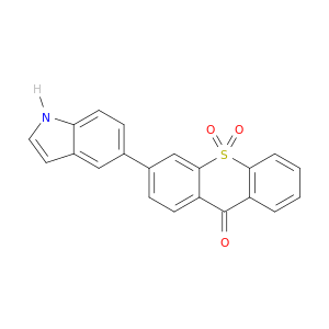 9H-Thioxanthen-9-one, 3-(1H-indol-5-yl)-, 10,10-dioxide