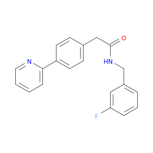 Benzeneacetamide, N-[(3-fluorophenyl)methyl]-4-(2-pyridinyl)-