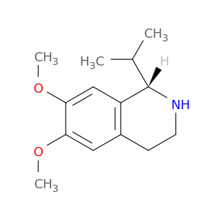 Isoquinoline, 1,2,3,4-tetrahydro-6,7-dimethoxy-1-(1-methylethyl)-, (S)-