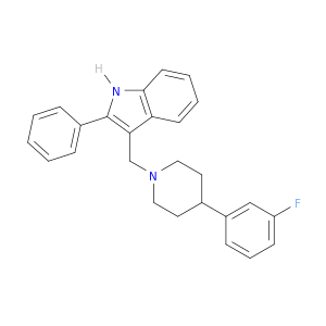 1H-Indole, 3-[[4-(3-fluorophenyl)-1-piperidinyl]methyl]-2-phenyl-