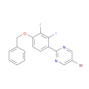 Pyrimidine, 5-bromo-2-[2,3-difluoro-4-(phenylmethoxy)phenyl]-