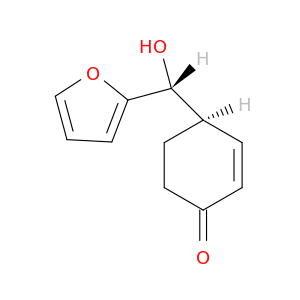 2-Cyclohexen-1-one, 4-[(R)-2-furanylhydroxymethyl]-, (4R)-