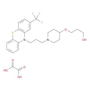 3-[(1-{3-[2-(trifluoromethyl)-10h-phenothiazin-10-yl]propyl}piperidin-4-yl)oxy]propan-1-ol ethanedioate(1:1)