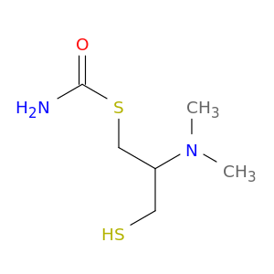Carbamothioic acid, S-[2-(dimethylamino)-3-mercaptopropyl] ester