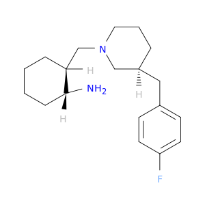 CYCLOHEXANAMINE, 2-[[(3S)-3-[(4-FLUOROPHENYL)METHYL]-1-PIPERIDINYL]METHYL]-, (1R,2S)-