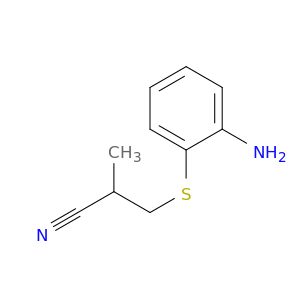 3-[(2-aminophenyl)sulfanyl]-2-methylpropanenitrile