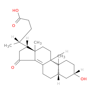 Chol-8(14)-en-24-oicacid, 3-hydroxy-15-oxo-, (3b,5a)- (9CI)