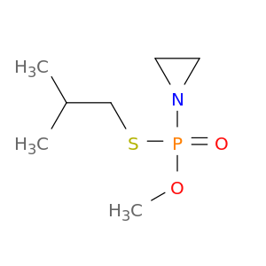 Phosphonothioic acid, 1-aziridinyl-, O-methyl S-(2-methylpropyl) ester