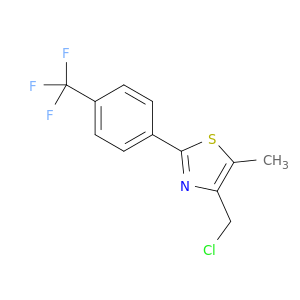 Thiazole, 4-(chloromethyl)-5-methyl-2-[4-(trifluoromethyl)phenyl]-