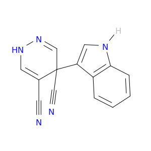 4,5-Pyridazinedicarbonitrile, 1,4-dihydro-4-(1H-indol-3-yl)-