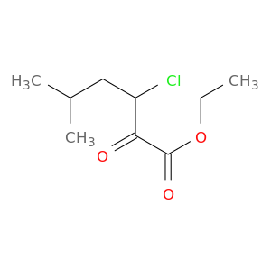 Hexanoic acid, 3-chloro-5-methyl-2-oxo-, ethyl ester