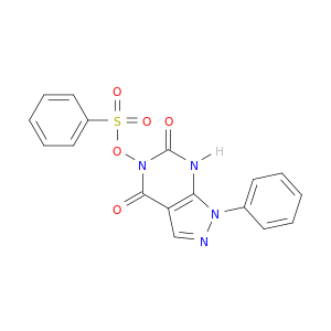 1H-Pyrazolo[3,4-d]pyrimidine-4,6(5H,7H)-dione,1-phenyl-5-[(phenylsulfonyl)oxy]-