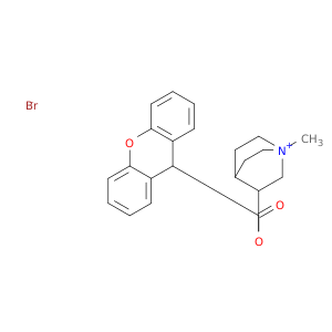 1-Azoniabicyclo[2.2.2]octane,1-methyl-3-[(9H-xanthen-9-ylcarbonyl)oxy]-, bromide (1:1)
