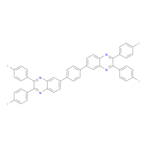 Quinoxaline, 6,6'-(1,4-phenylene)bis[2,3-bis(4-fluorophenyl)-
