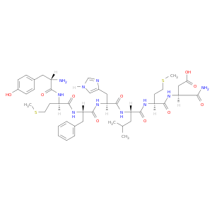 (3S)-3-[(2S)-2-[(2S)-2-[(2S)-2-[(2S)-2-[(2R)-2-[(2S)-2-氨基-3-(4-羟基苯基)丙酰胺基]-4-(甲硫基)丁酰胺基]-3-苯基丙酰胺基]-3-(1H-咪唑-5-基)丙酰胺基]-4-甲基戊酰胺基]-4-(甲硫基)丁酰胺基]-3-氨基甲酰基丙酸