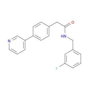 Benzeneacetamide, N-[(3-fluorophenyl)methyl]-4-(3-pyridinyl)-