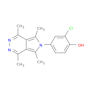Phenol, 2-chloro-4-(1,4,5,7-tetramethyl-6H-pyrrolo[3,4-d]pyridazin-6-yl)-