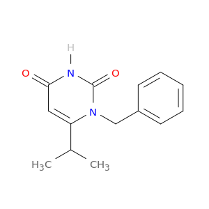 2,4(1H,3H)-Pyrimidinedione, 6-(1-methylethyl)-1-(phenylmethyl)-