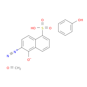 2-diazonio-5-sulfo-naphthalen-1-olate; formaldehyde; phenol
