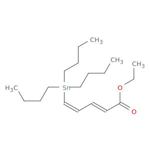 2,4-Pentadienoic acid, 5-(tributylstannyl)-, ethyl ester, (2E,4Z)-