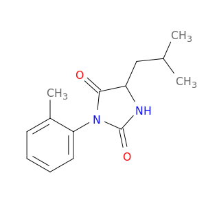 2,4-Imidazolidinedione, 3-(2-methylphenyl)-5-(2-methylpropyl)-