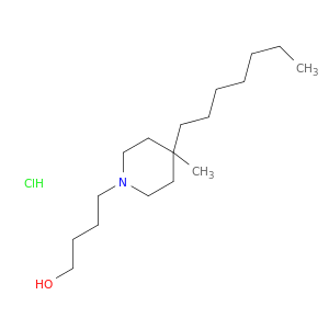 1-Piperidinebutanol, 4-heptyl-4-methyl-, hydrochloride