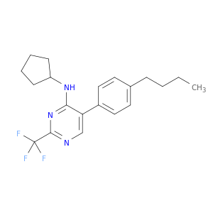 4-Pyrimidinamine, 5-(4-butylphenyl)-N-cyclopentyl-2-(trifluoromethyl)-