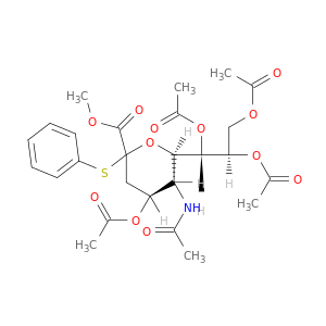 (1S,2R)-1-((2R,3R,4S)-3-乙酰氨基-4-乙酰氧基-6-(甲氧基羰基)-6-(苯硫基)四氢-2H-吡喃-2-基)丙烷-1,2,3-三乙酸三酯