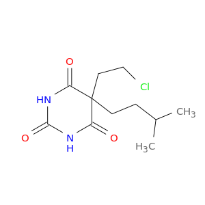 5-(2-chloroethyl)-5-(3-methylbutyl)pyrimidine-2,4,6(1h,3h,5h)-trione