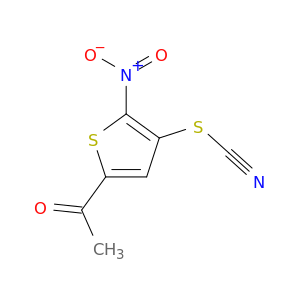 5-乙酰基-2-硝基-3-噻吩基硫氰酸酯