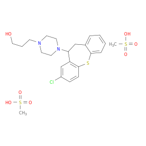 3-[4-(8-chloro-10,11-dihydrodibenzo[b,f]thiepin-10-yl)piperazin-1-yl]propan-1-ol methanesulfonate(1:2)
