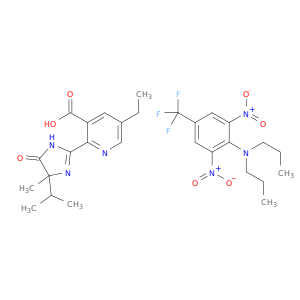 2,6-dinitro-N,N-dipropyl-4-(trifluoromethyl)aniline; 5-ethyl-2-(4-methyl-5-oxo-4-propan-2-yl-1H-imidazol-2-yl)pyridine-3-carboxylic acid