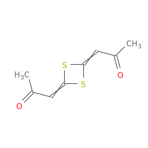 2-Propanone, 1,1'-(1,3-dithietane-2,4-diylidene)bis-