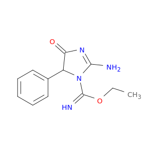 ethyl 2-amino-4-oxo-5-phenyl-4,5-dihydro-1h-imidazole-1-carboximidoate