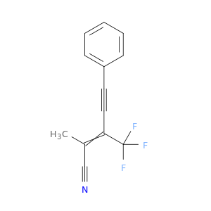 2-Penten-4-ynenitrile, 2-methyl-5-phenyl-3-(trifluoromethyl)-