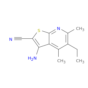 3-氨基-5-乙基-4,6-二甲基噻吩并[2,3-b]吡啶-2-甲腈