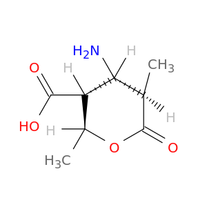 2H-Pyran-3-carboxylicacid, 4-aminotetrahydro-2,5-dimethyl-6-oxo-, (2S,3R,4R,5R)-