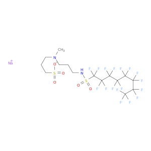 1-丙二磺酸,3-[[3-[[(1,1,2,2,3,3,4,4,5,6,6,6,6,7,8,8,8,8-庚二氟辛基)磺酰基]氨基]丙基甲基氨基]-,钠盐(1：1)