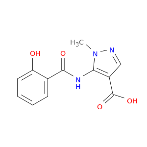 1H-Pyrazole-4-carboxylic acid, 5-[(2-hydroxybenzoyl)amino]-1-methyl-