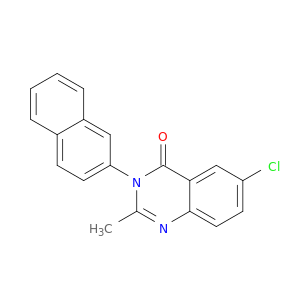 4(3H)-Quinazolinone, 6-chloro-2-methyl-3-(2-naphthalenyl)-