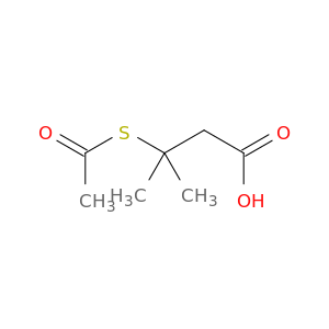 Butanoic acid, 3-(acetylthio)-3-methyl-